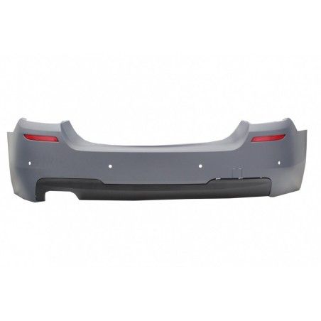 Rear Bumper suitable for BMW 5 Series F10 (2011-2017) Side Skirts with Diffuser and Dual Twin Exhaust Tips Carbon M-Performance 