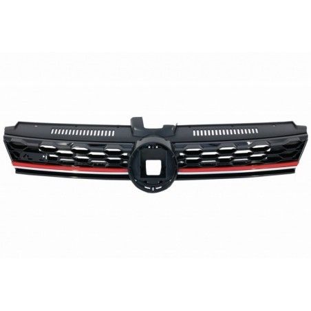 Central Badgeless Grille suitable for VW Golf 7.5 VII Facelift (2017-up) with LED Headlights Bi-Xenon Sequential Dynamic Turning