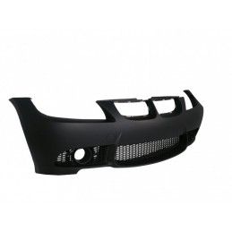Front Bumper without PDC with Fog Light Projectors and Headlights Black suitable for BMW 3 series E90 E91 Non-LCI (2005-2008) Se