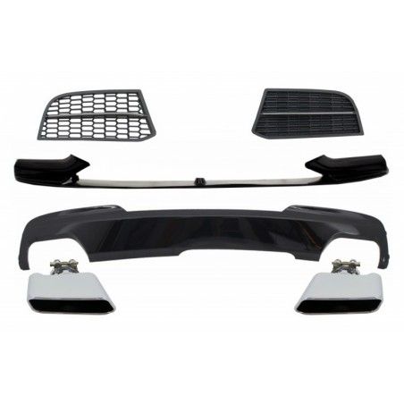Conversion Kit Spoiler and Air Diffuser BMW 5 Series F10 F11 Sedan Touring (2010-2017) suitable for M-Technik to M-Performance S