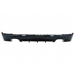 Rear Diffuser Double Outlet with Front Spoiler Lip and Side Skirts Add-on Lip Extensions suitable for BMW 2 Series F22 F23 (2013