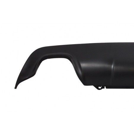 Rear Diffuser with Universal Dual Twin Exhaust Muffler Tips Carbon suitable for BMW 5 Series E60 E61 (2003-2010) Sport M-Technik