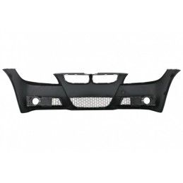 Front Bumper with Kidney Grilles and Smoke Fog Lights suitable for BMW 3 Series E90 E91 Sedan Touring (2004-2008) M-Technik Desi