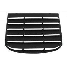 Classic Quarter Side Window Louvers suitable for FORD Mustang Mk6 VI Sixth Generation (2015-2019) with Rear Window Louvers Black
