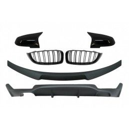 Conversion Package to M Performance Design Central Kidney Grilles With Trunk Spoiler and Mirror Covers suitable for BMW 4 Series