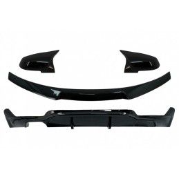 Rear Diffuser Left Double Outlet with Trunk Spoiler and Mirror Covers suitable for BMW 4 Series Coupe F32 (2013-up) M4 CSL M Per