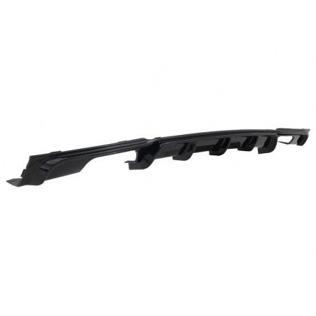 Rear Diffuser Double Outlet Brilliant Black Edition with Exhaust Muffler Tips M-Power Black suitable for BMW 3 Series F30 F31 (2