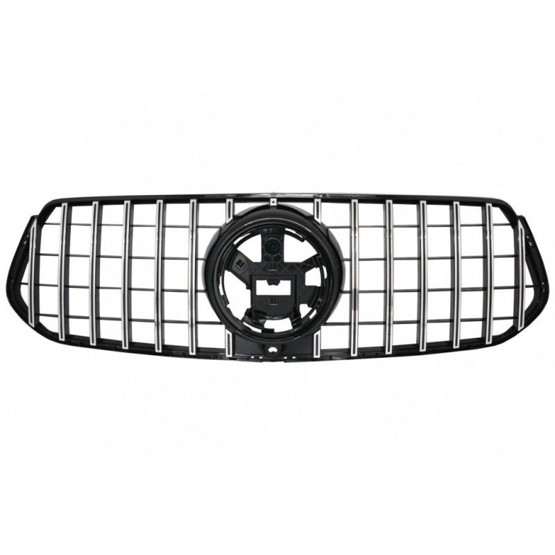 Front Central Grille suitable for Mercedes GLE SUV W167 V167 GLE Coupe C167 Sport Package (2019-Up) GTR Panamericana Design Glos