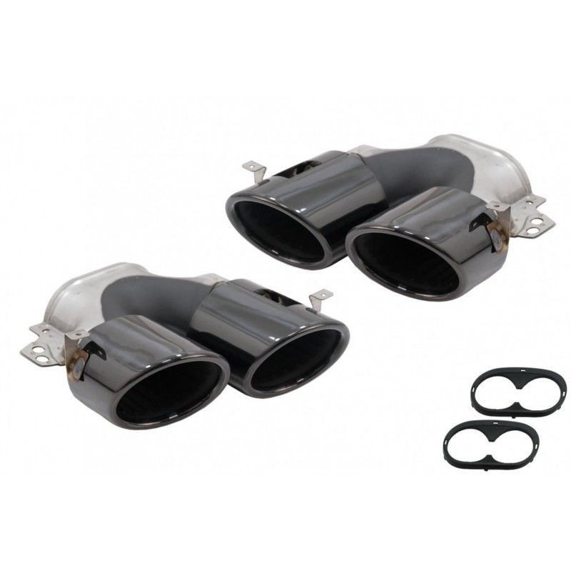 Exhaust Muffler Tips suitable for Mercedes A-Class W177 CLA II X118 C118 GLA SUV H247 GLB SUV X247 35 AMG / 45 AMG (2018-) 45S D