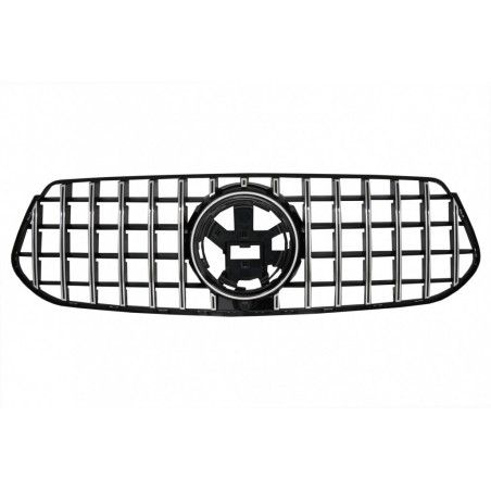 Front Central Grille suitable for Mercedes GLE SUV W167 V167 GLE Coupe C167 Sport Package (2019-Up) GTR Panamericana Design Glos
