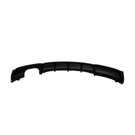 Rear Bumper Spoiler Valance Diffuser with Exhaust Muffler Tip Matte Carbon Fiber suitable for BMW 3 Series F30 F31 (2011-up) M D