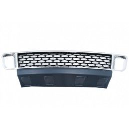 Front Bumper Lower Grille with Fog Lamp Covers suitable for Land Range Rover Vogue III L322 (2010-2012) Autobiography Design Chr