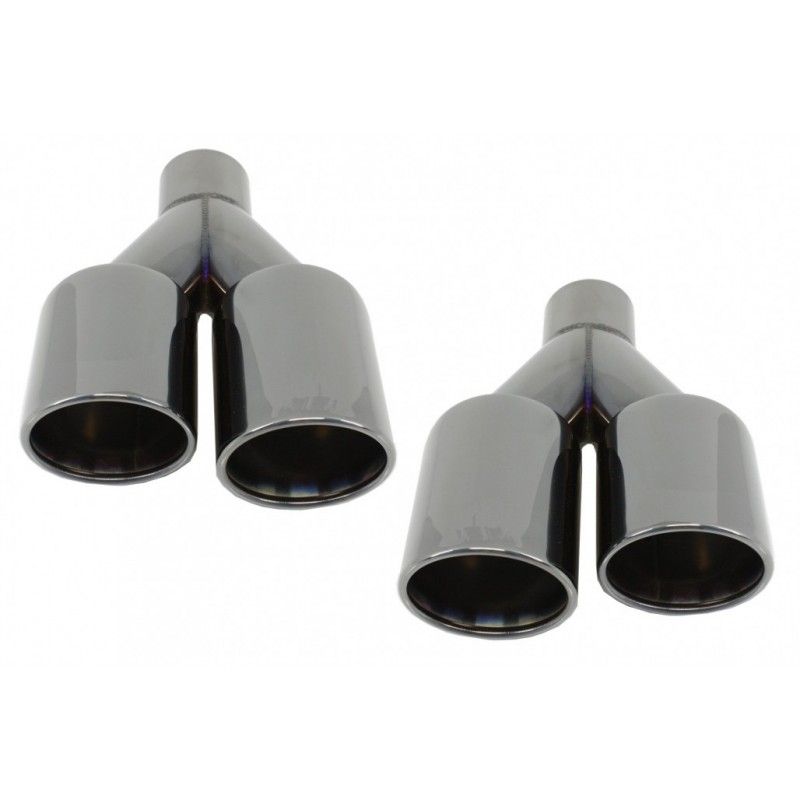 Exhaust Muffler Tips Quad suitable for BMW 3 Series E46 E90 E92 E93 F30 F31 4 Series F32 F33 F36 5 Series E60 F10 F11 G30 6 Seri