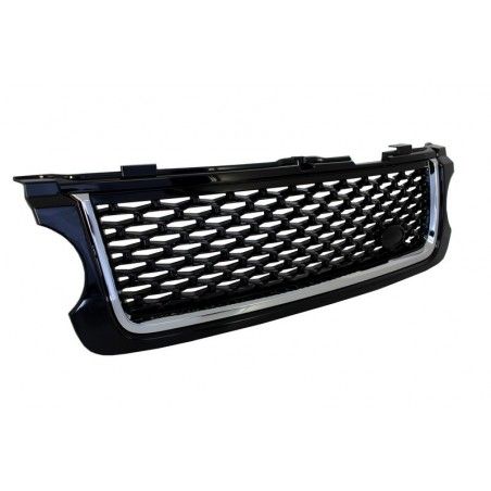 Central Grille with Side Vents suitable for Land Range Rover Vogue III L322 (2010-2012) All Black Autobiography Supercharged Edi