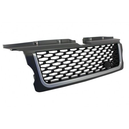 Central Grille and Side Vents Assembly suitable for Land Range Rover Sport L320 (2005-2008) Autobiography Look Platinum Black Ed