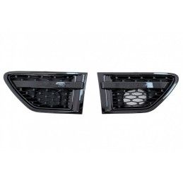 Central Grille and Side Vents Assembly suitable for Land Range Rover Sport L320 Facelift (2009-2013) Autobiography Look All Blac