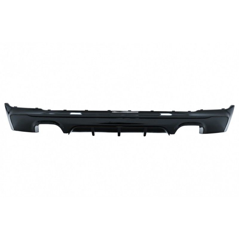 Rear Bumper Spoiler Valance Diffuser Double Outlet suitable for BMW 2 Series F22 F23 (2013-) M Performance Design Brilliant Blac