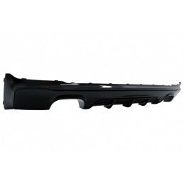 Rear Bumper Spoiler Valance Diffuser Double Outlet suitable for BMW 2 Series F22 F23 (2013-) M Performance Design Brilliant Blac