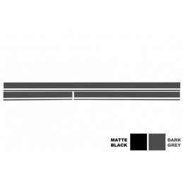 Set Sticker Side Decals & Upper Bonnet Roof Tailgate Dark Grey suitable for MERCEDES C205 Coupe A205 Cabriolet (2014-up) A45 Des