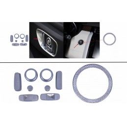 Seat Adjustment Chrome Frame Trim with Ring Frame Start Button suitable for Land Rover Discovery 5 L462 (2017-) Discovery Sport 