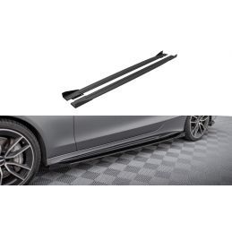 Maxton Street Pro Side Skirts Diffusers + Flaps Mercedes-AMG C43 Coupe C205 Facelift Black-Red + Gloss Flaps, Nouveaux produits 