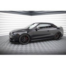 Maxton Street Pro Side Skirts Diffusers Audi A5 / A5 S-Line / S5 Coupe / Cabrio 8T / 8T Facelift Black-Red, Nouveaux produits ma