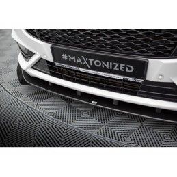 Maxton Street Pro Front Splitter + Flaps Ford Mondeo Sport Mk5 Facelift / Fusion Sport Mk2 Facelift Black-Red + Gloss Flaps, Nou