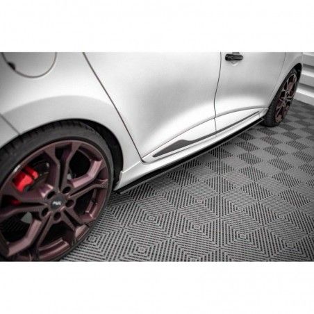 Maxton Street Pro Side Skirts Diffusers Renault Clio RS Mk4 Black-Red, Nouveaux produits maxton-design