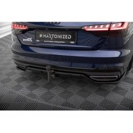 Maxton Central Rear Splitter (with vertical bars) V.2 Audi A4 S-Line B9 Facelift, Nouveaux produits maxton-design