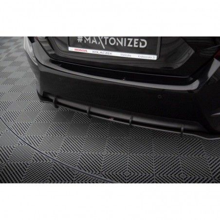 Maxton Street Pro Rear Side Splitters + Flaps Honda Civic Mk10 Black + Gloss Flaps, Nouveaux produits maxton-design