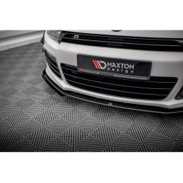 Maxton Street Pro Front Splitter + Flaps Volkswagen Scirocco R Mk3 Black-Red + Gloss Flaps, Nouveaux produits maxton-design
