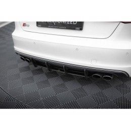 Maxton Street Pro Rear Diffuser Audi S3 Sportback / Hatchback 8V Black, Nouveaux produits maxton-design