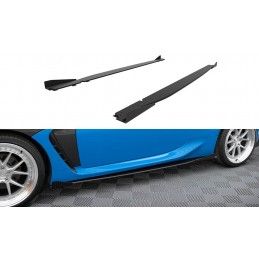 Maxton Street Pro Side Skirts Diffusers V.1 + Flaps Toyota GR86 Mk1 Black-Red + Gloss Flaps, Nouveaux produits maxton-design