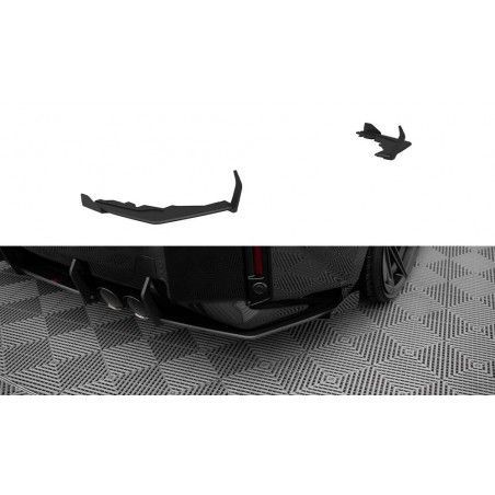 Maxton Street Pro Rear Side Splitters V.1 + Flaps BMW M2 G87 Black + Gloss Flaps, Nouveaux produits maxton-design