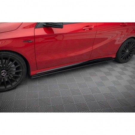 Maxton Street Pro Side Skirts Diffusers Mercedes-Benz A 45 AMG W176 Facelift Black-Red, Nouveaux produits maxton-design