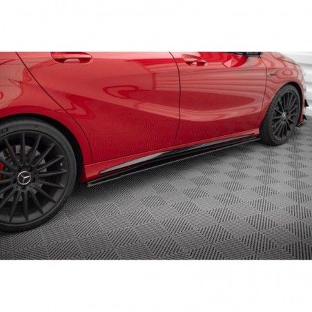 Maxton Street Pro Side Skirts Diffusers Mercedes-Benz A 45 AMG W176 Facelift Black-Red, Nouveaux produits maxton-design
