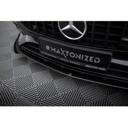 Maxton Street Pro Front Splitter + Flaps Mercedes-AMG A35 W177 Facelift Black-Red + Gloss Flaps, Nouveaux produits maxton-design