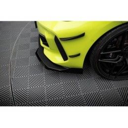 Maxton Street Pro Front Splitter + Flaps BMW 1 F40 M-Pack / M135i Black + Gloss Flaps, Nouveaux produits maxton-design