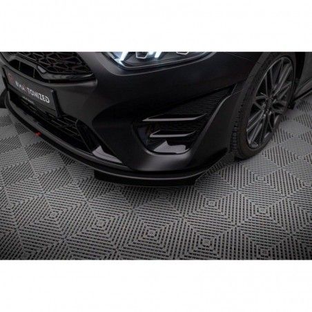 Maxton Street Pro Front Splitter + Flaps Kia Proceed / Ceed GT Mk1 Facelift / Mk3 Facelift Black + Gloss Flaps, Nouveaux produit