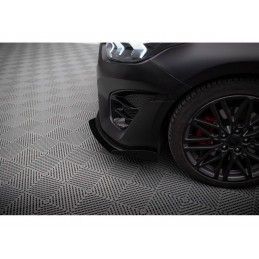 Maxton Street Pro Front Splitter + Flaps Kia Proceed / Ceed GT Mk1 Facelift / Mk3 Facelift Black-Red + Gloss Flaps, Nouveaux pro