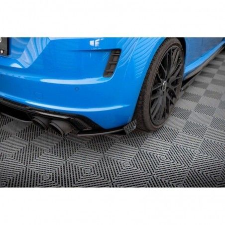 Maxton Street Pro Rear Side Splitters + Flaps Audi TT S 8S Black + Gloss Flaps, Nouveaux produits maxton-design