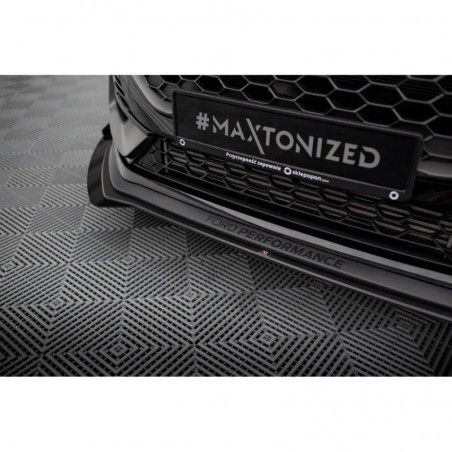 Maxton Street Pro Front Splitter + Flaps Ford Fiesta ST Mk8 Facelift Black + Gloss Flaps, Nouveaux produits maxton-design