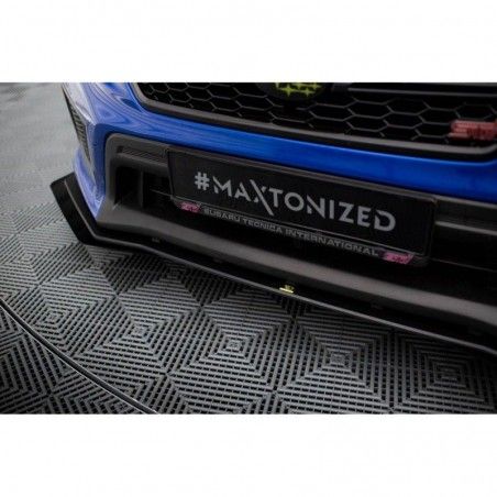 Maxton Street Pro Front Splitter + Flaps Subaru WRX STI Mk1 Facelift Black-Red + Gloss Flaps, Nouveaux produits maxton-design