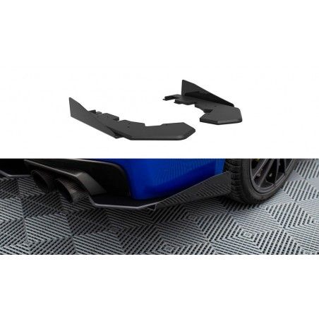 Maxton Street Pro Rear Side Splitters + Flaps Subaru WRX STI Mk1 Black-Red + Gloss Flaps, Nouveaux produits maxton-design