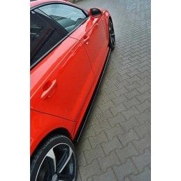 Maxton Side Skirts Diffusers Audi S7 / A7 S-Line C7 FL Gloss Black, A7/ S7 / RS7 - C7