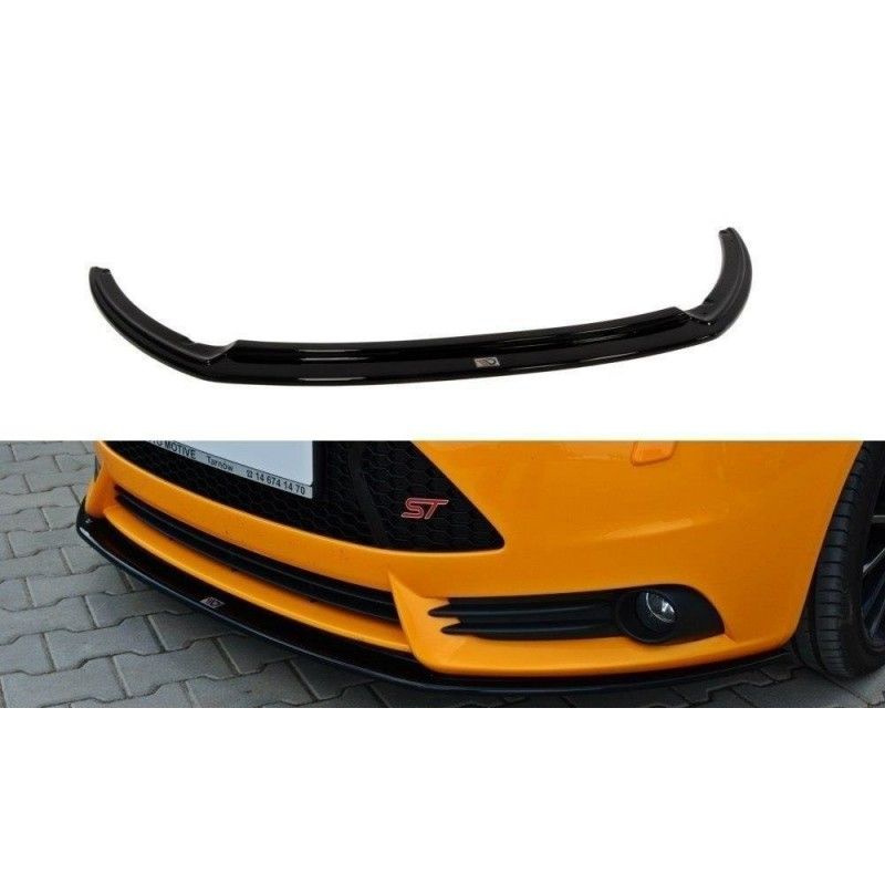 Maxton Front Splitter V.2 Ford Focus ST Mk3 Gloss Black, Focus Mk3 / 3.5 / ST / RS