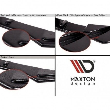 Maxton REAR SIDE SPLITTERS BMW 3 E90 MPACK Gloss Black, Serie 3 E90/ E91