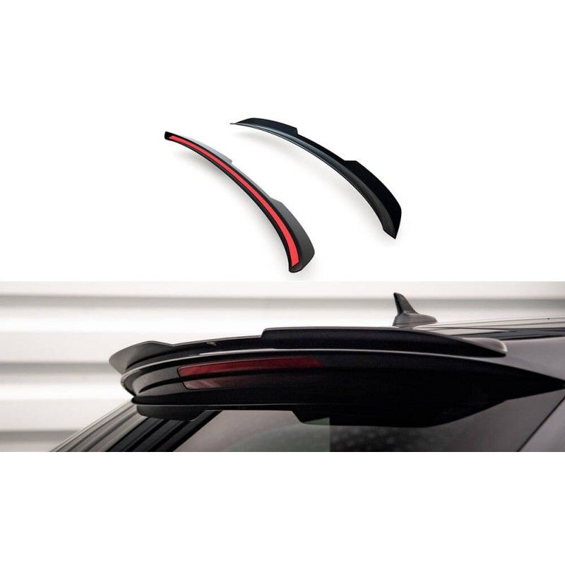 Maxton SPOILER CAP Audi A6 C7 Avant Gloss Black, A6/S6/RS6 4G C7 