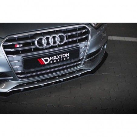 Maxton Street Pro Front Splitter Audi S3 / A3 S-Line Sedan 8V Black-Red, Nouveaux produits maxton-design