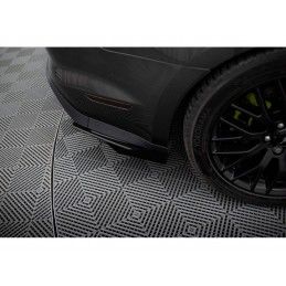 Maxton Street Pro Rear Side Splitters + Flaps Ford Mustang GT Mk6 Black + Gloss Flaps, Nouveaux produits maxton-design